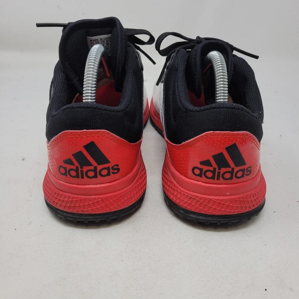 Adidas Bounce Shoes Mens Size 8.5 White Black Red Running Athletic Sneakers